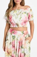 GUESS Elodie Off the Shoulder Crop Top