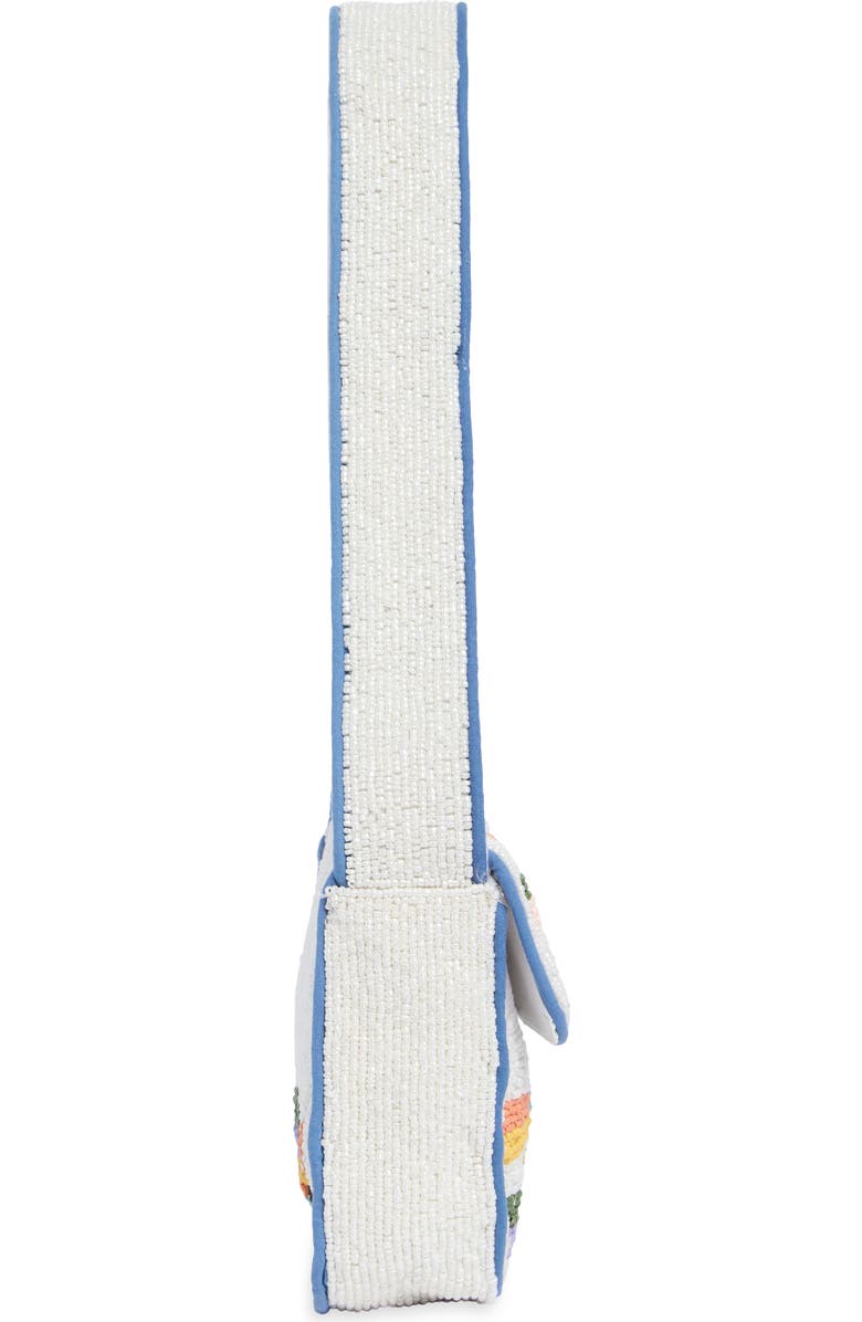 Collection XIIX Beaded Sardines Baguette Shoulder Bag, Alternate, color, White Multi