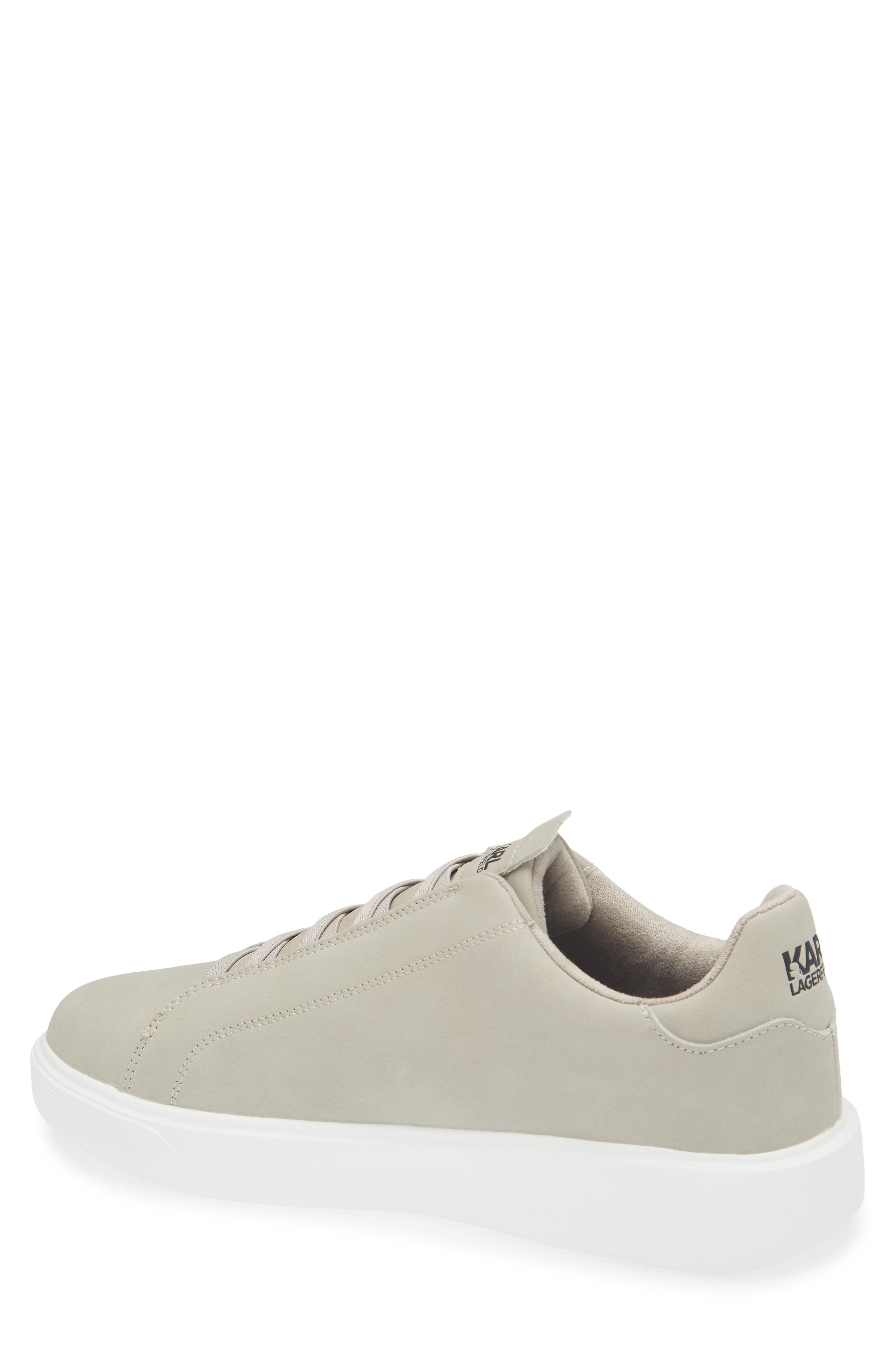KARL LAGERFELD PARIS Laceless Sneaker, Alternate, color, Light Grey