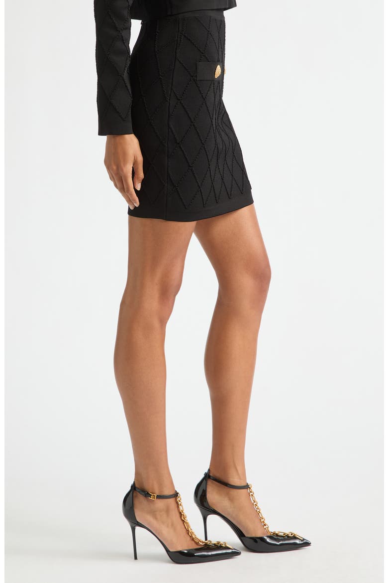Diamond Milano Stitch Sweater Skirt, Alternate, color, 0PA BLACK