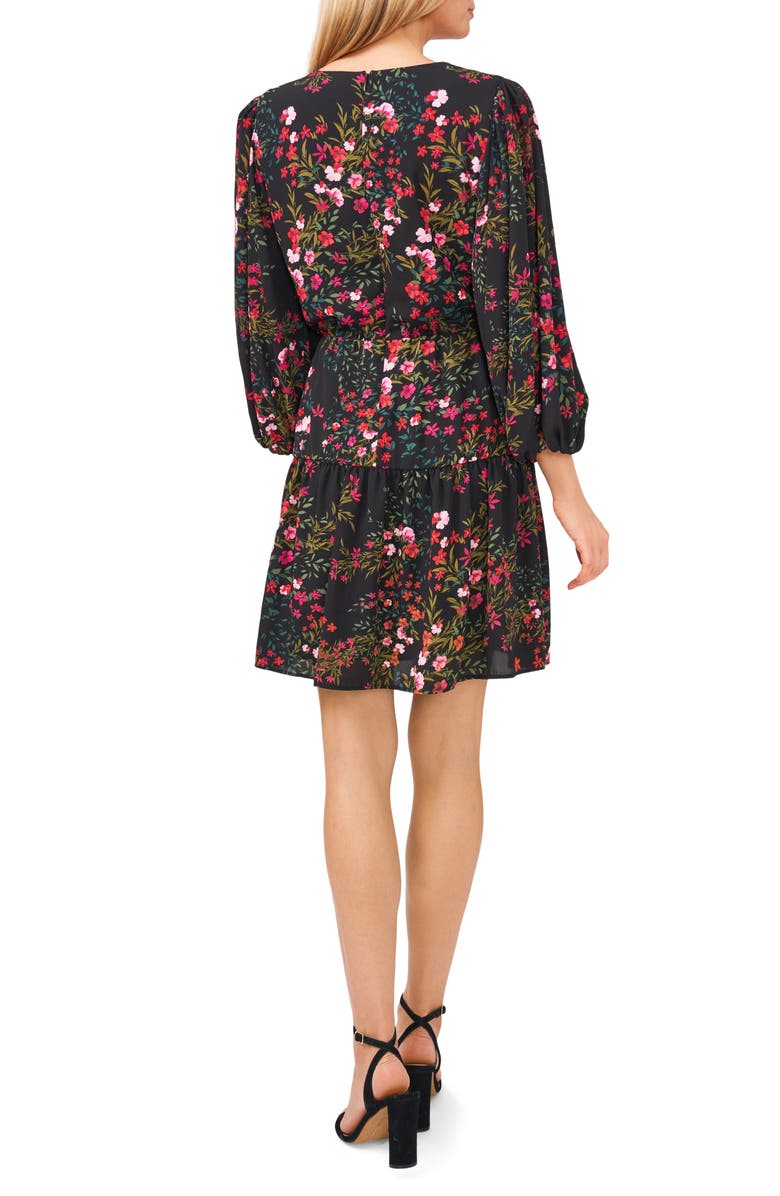 CeCe Ruffle Long Sleeve Minidress, Alternate, color, 