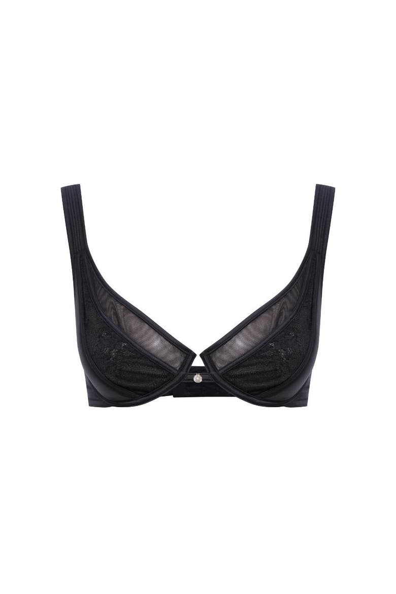 Dakota Tulle Bra, Main, color, Black