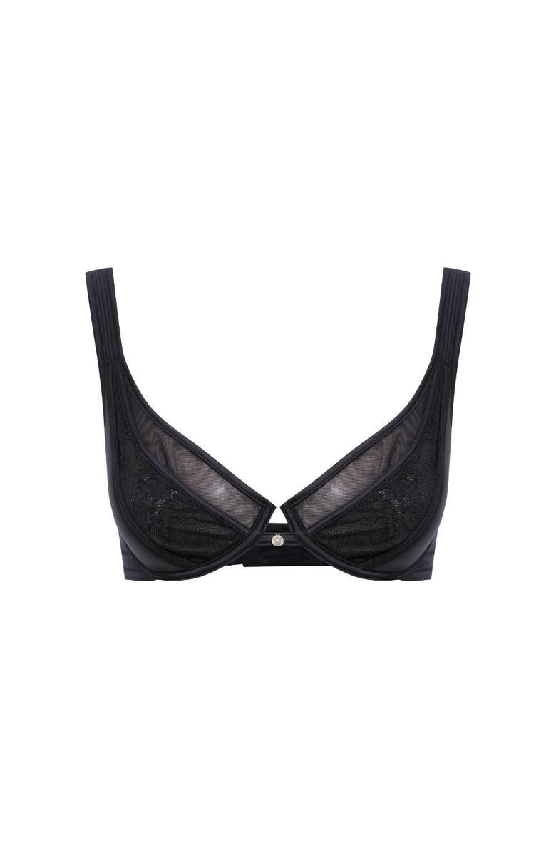 House Of Silk Dakota Tulle Bra, Main, color, Black
