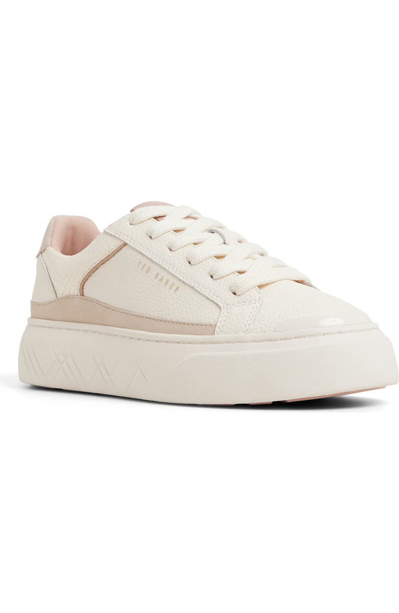 Ted Baker London Adison Platform Sneaker, Main, color, Ivory Multi