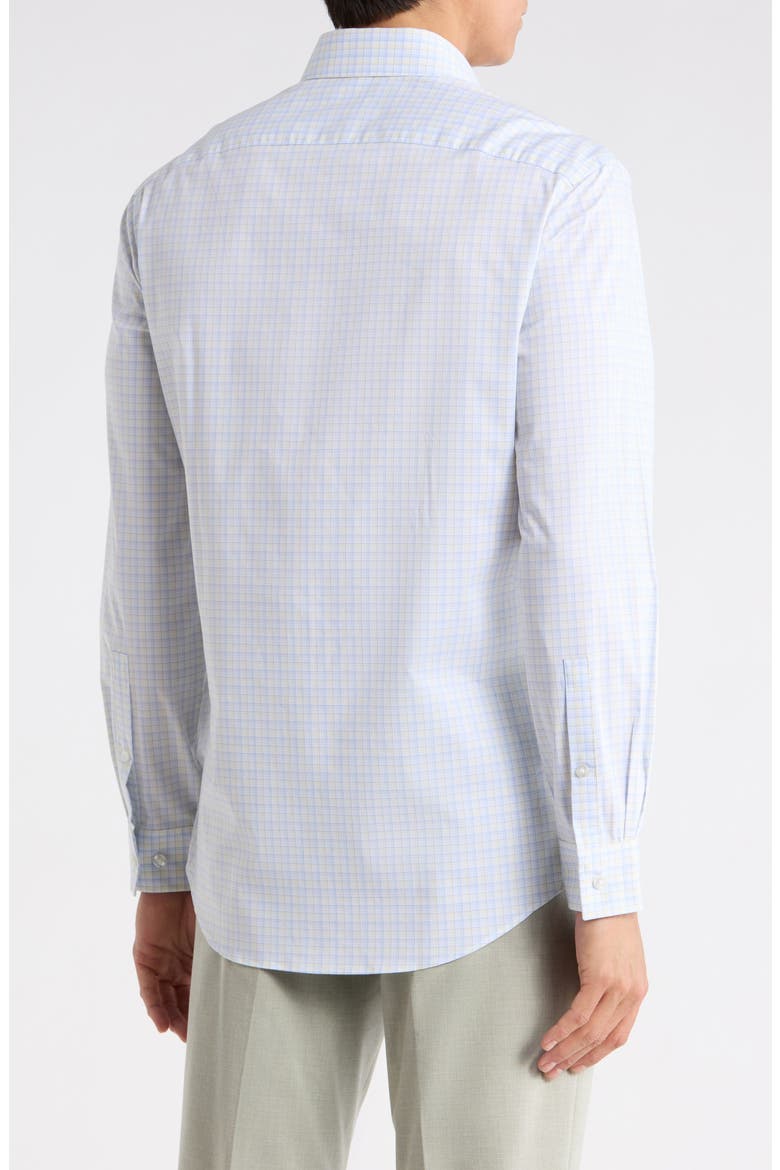 Slim Fit Stretch Dress Shirt, Alternate, color, LEMON CREAM