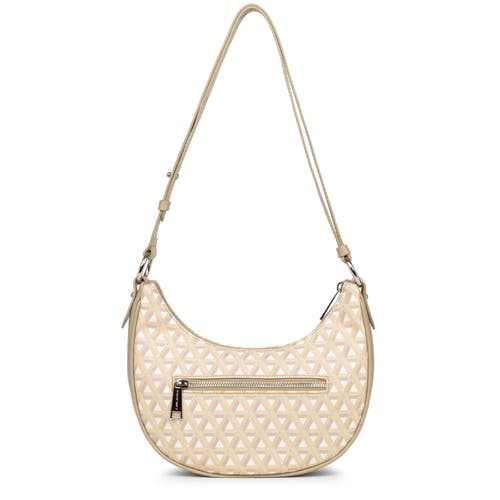 Lancaster Zipped Hobo Bag Ikon It In Beige