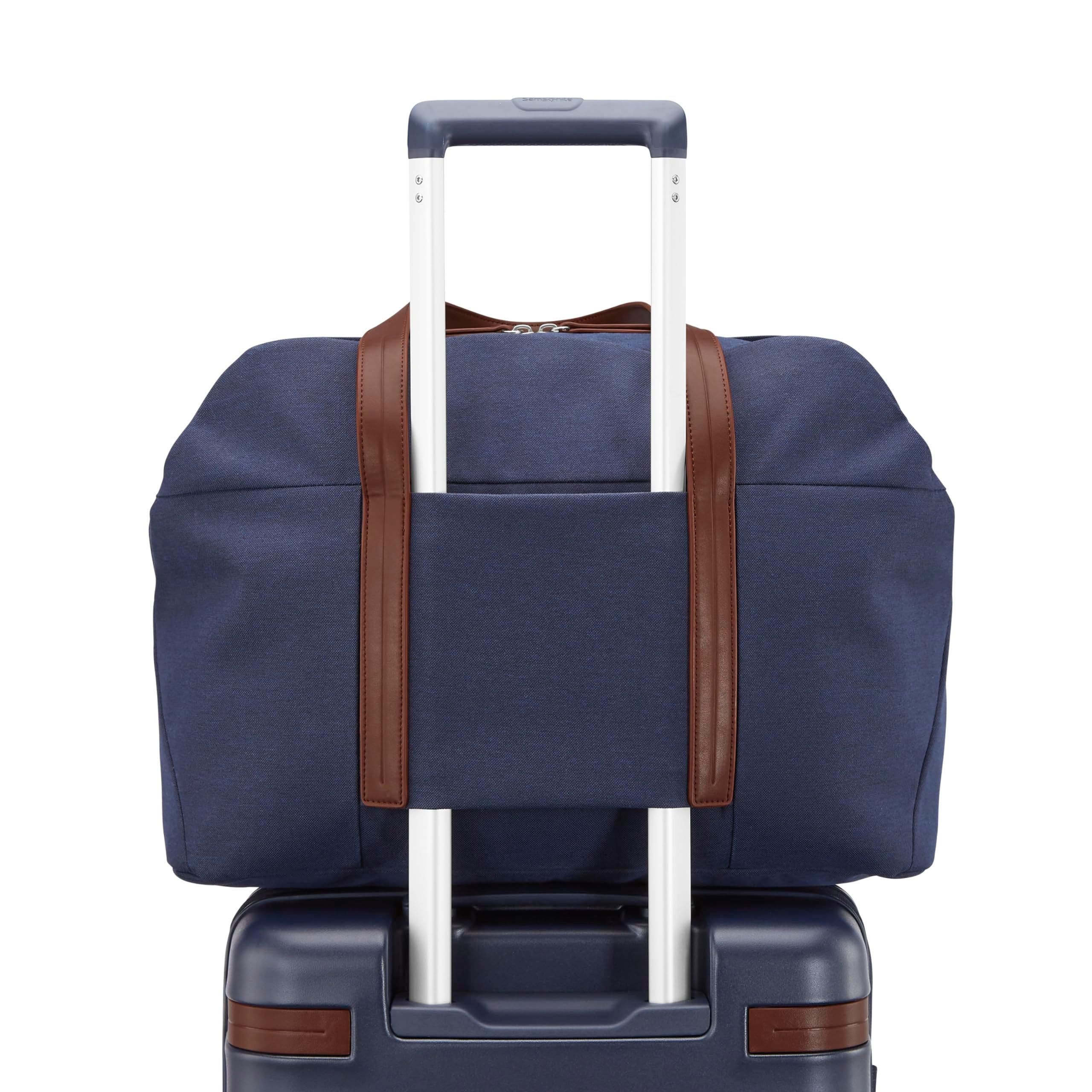Samsonite Virtuosa Weekender Duffel Overnight Bag with Laptop Computer Sleeve, Alternate, color, Navy