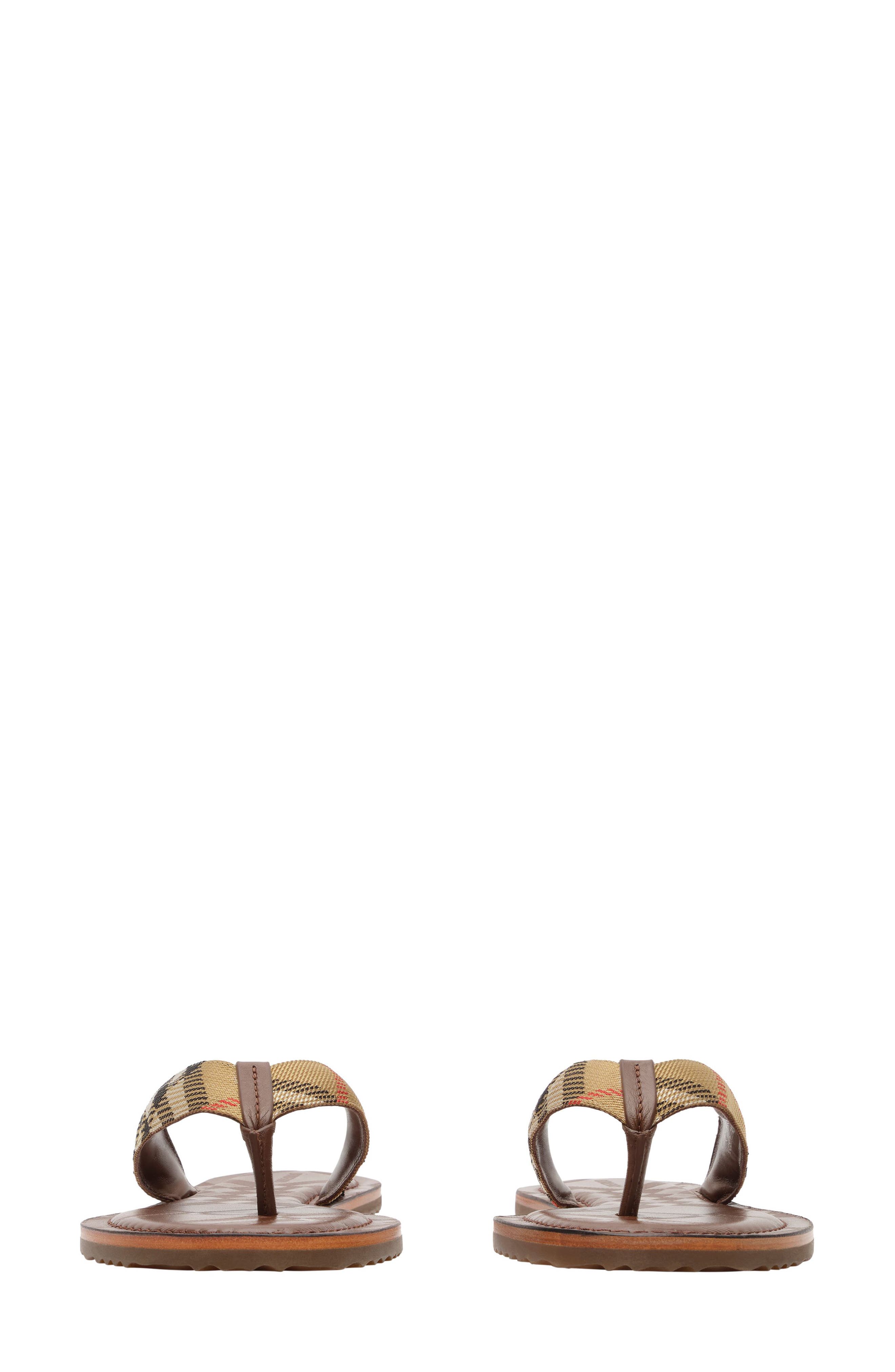 Burberry Pavillion Check Flip Flip, Alternate, color, Sand Ip Check