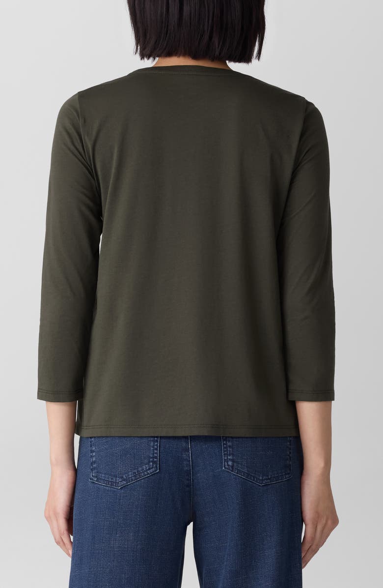 Eileen Fisher Organic Cotton Top, Alternate, color, Woodland