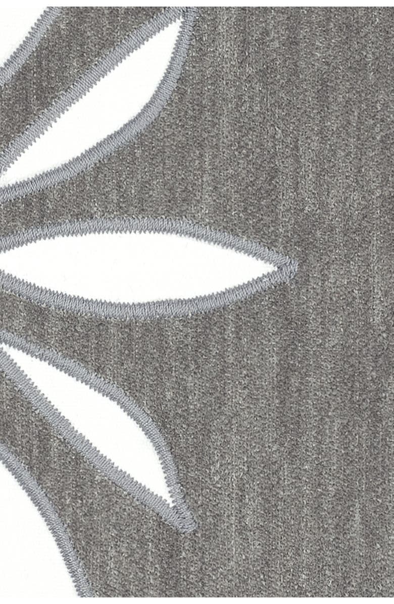 Elaine Smith Heritage Velvet Hand Embroidered Cut Out Indoor
Outdoor Woven Accent Pillow, Alternate, color, Grey