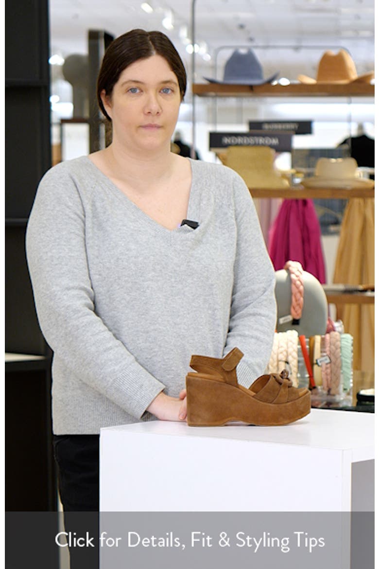 Lady Ankle Strap Platform Wedge Sandal video