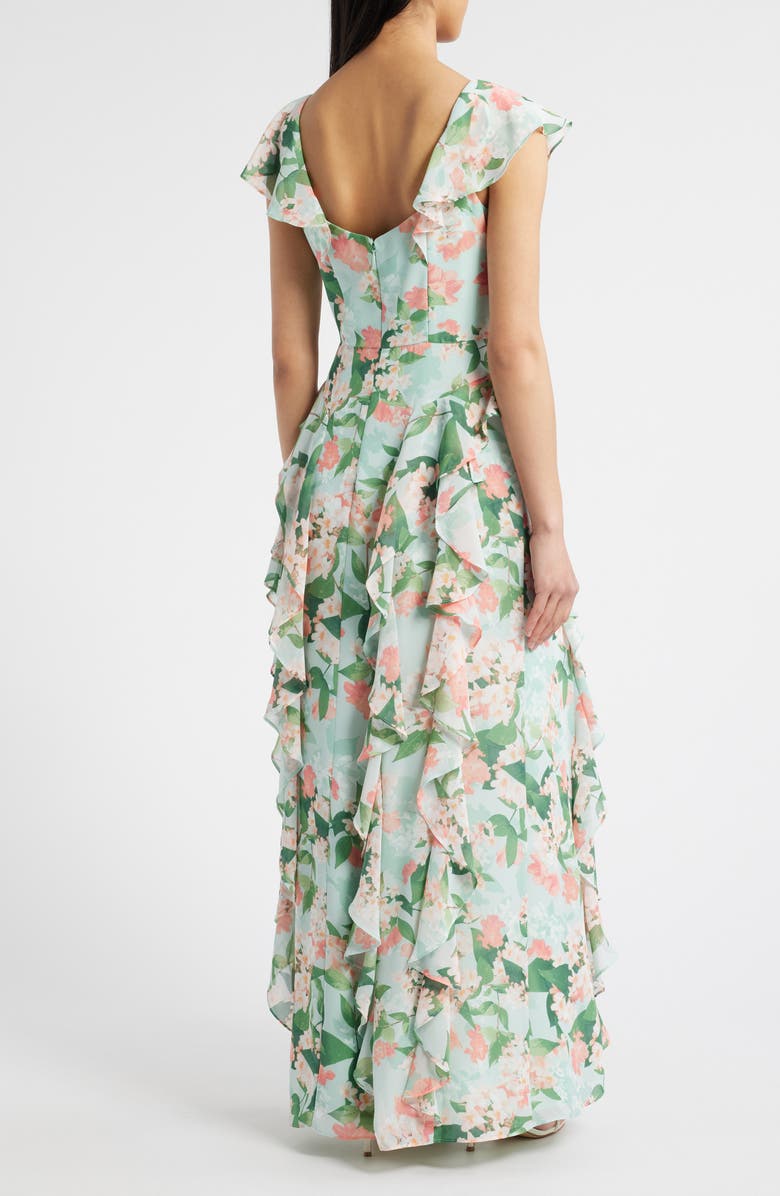 Floral Ruffle Maxi Dress