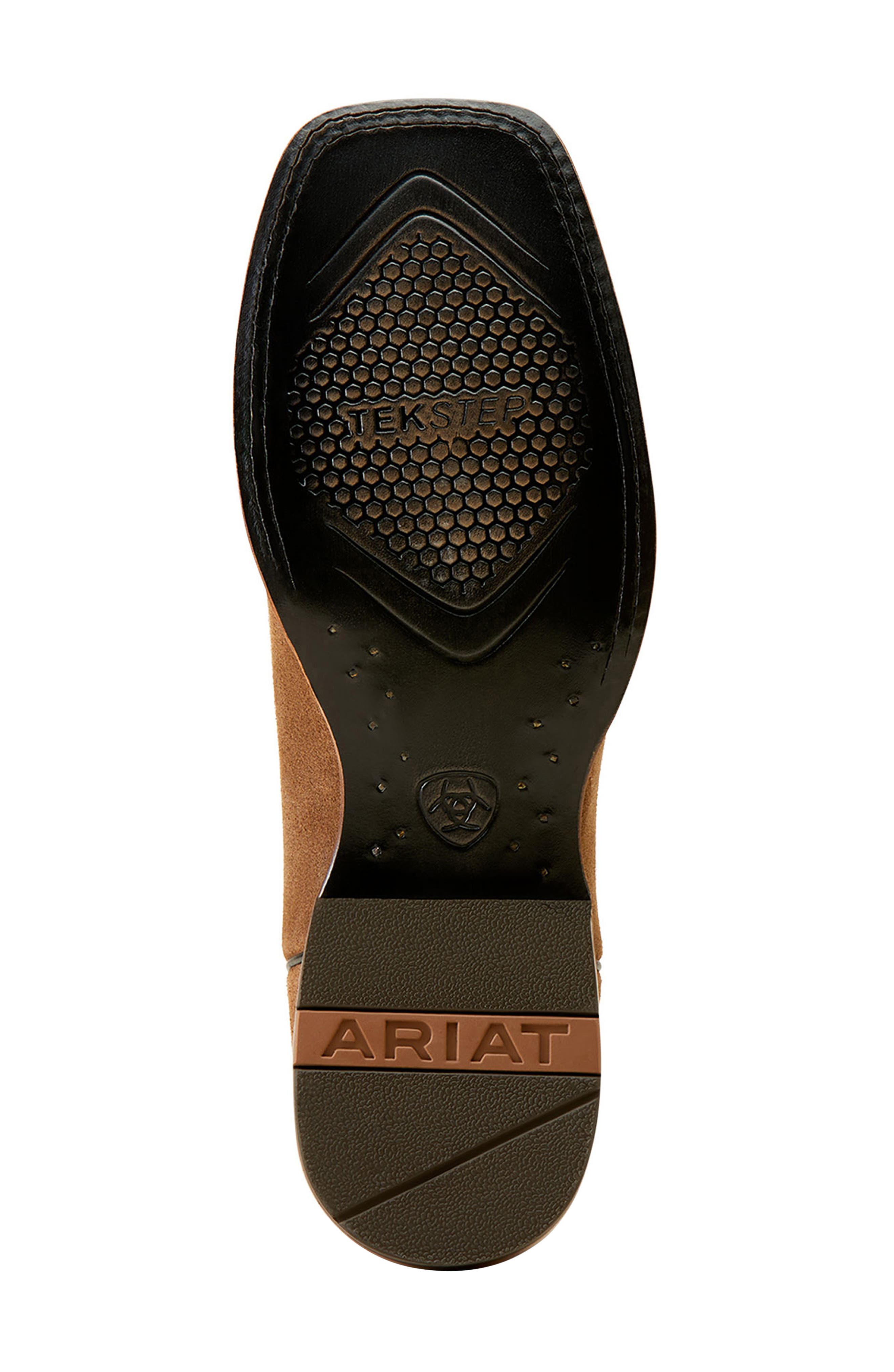 Ariat Circuit Paxton Cowboy Boot, Alternate, color, Ranch Brown Suede/ Bayou Black