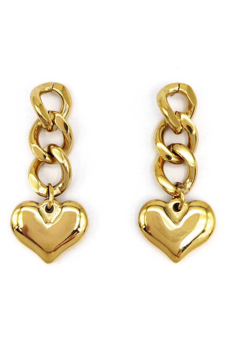 Petit Moments Romantic Heart Drop Earrings, Main, color, 