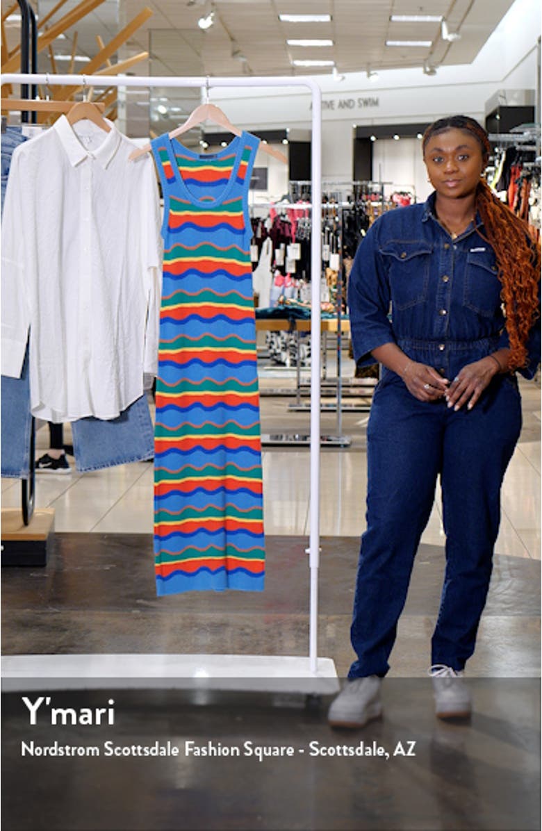 Stripe Sleeveless Sweater Dress, sales video thumbnail