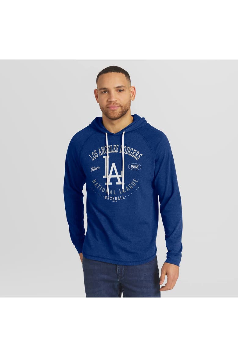 Men's Darius Rucker Collection by Fanatics  Royal Los Angeles Dodgers Raglan Hooded Long Sleeve T-Shirt, Alternate, color, Royal