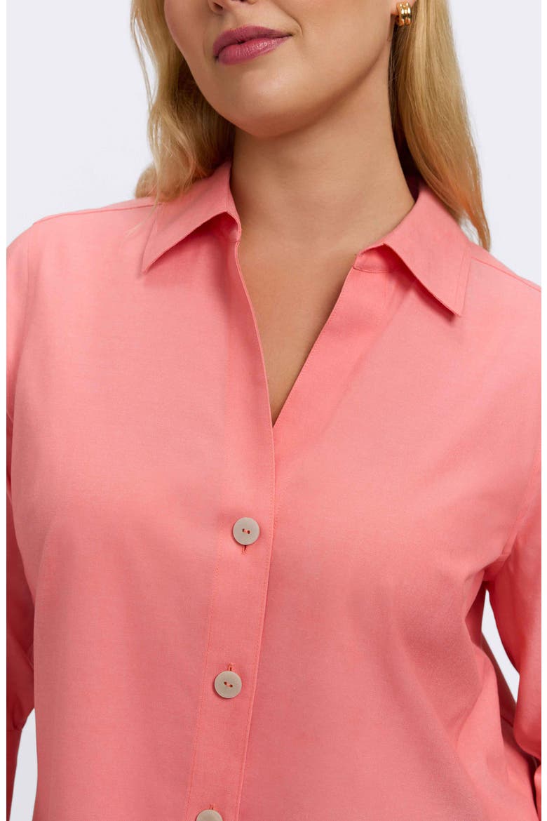 Paityn Non-Iron Button-Up Shirt, Alternate, color, CORAL REEF