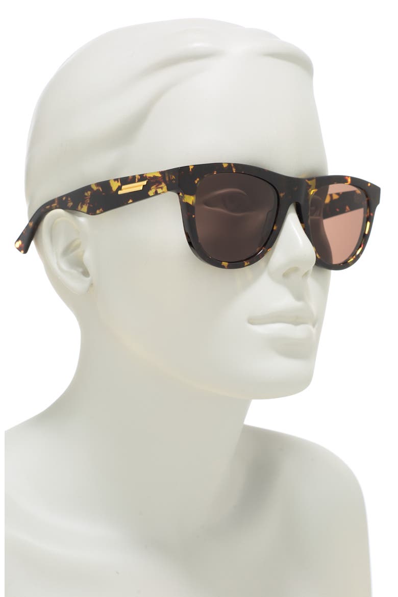 52mm Round Oval Sunglasses, Alternate, color, HAVANA HAVANA BROWN