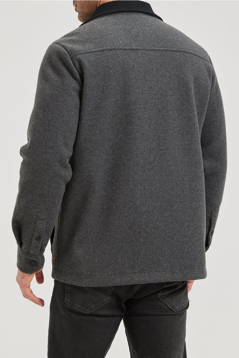 Park City Vegan Wool Barn Jacket, Alternate, color, Charcoal