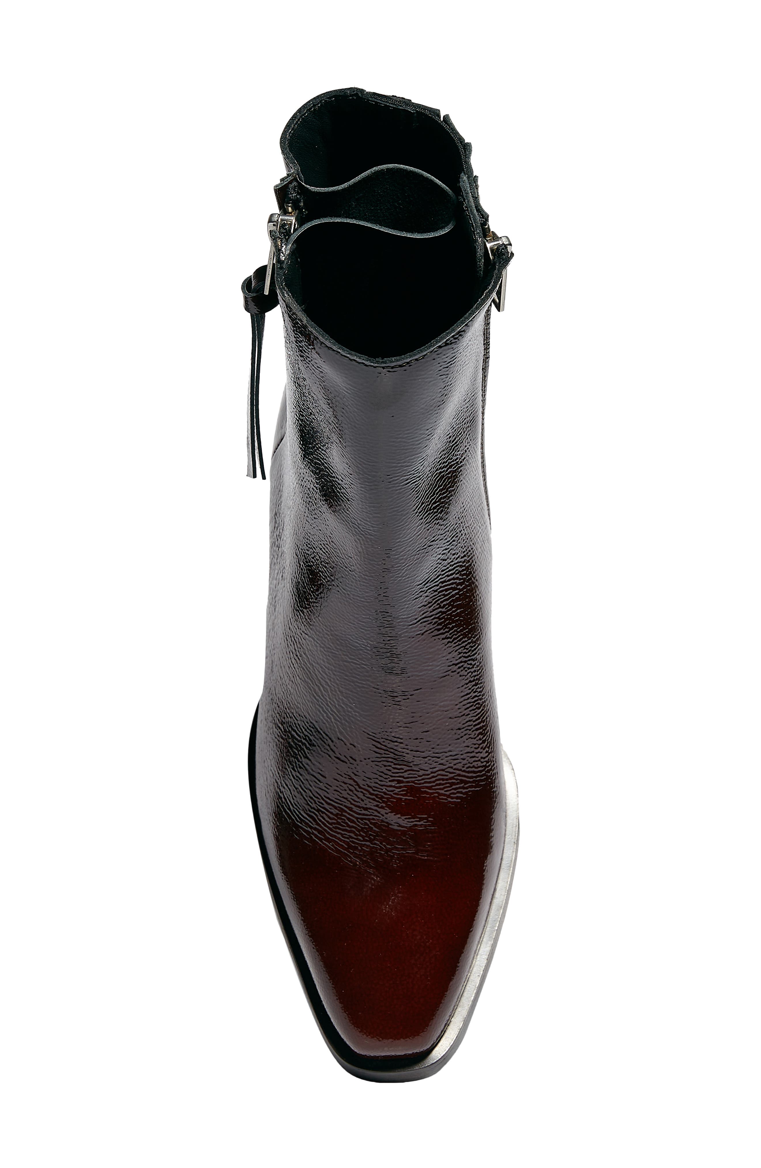 Cohen Bootie, Alternate, color, BRANDY PATENT LEATHER