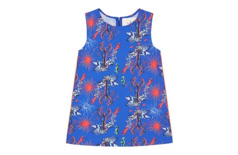Vild Lab No.8 - Rare Living Lobsters, Organic Cotton Woven Dress