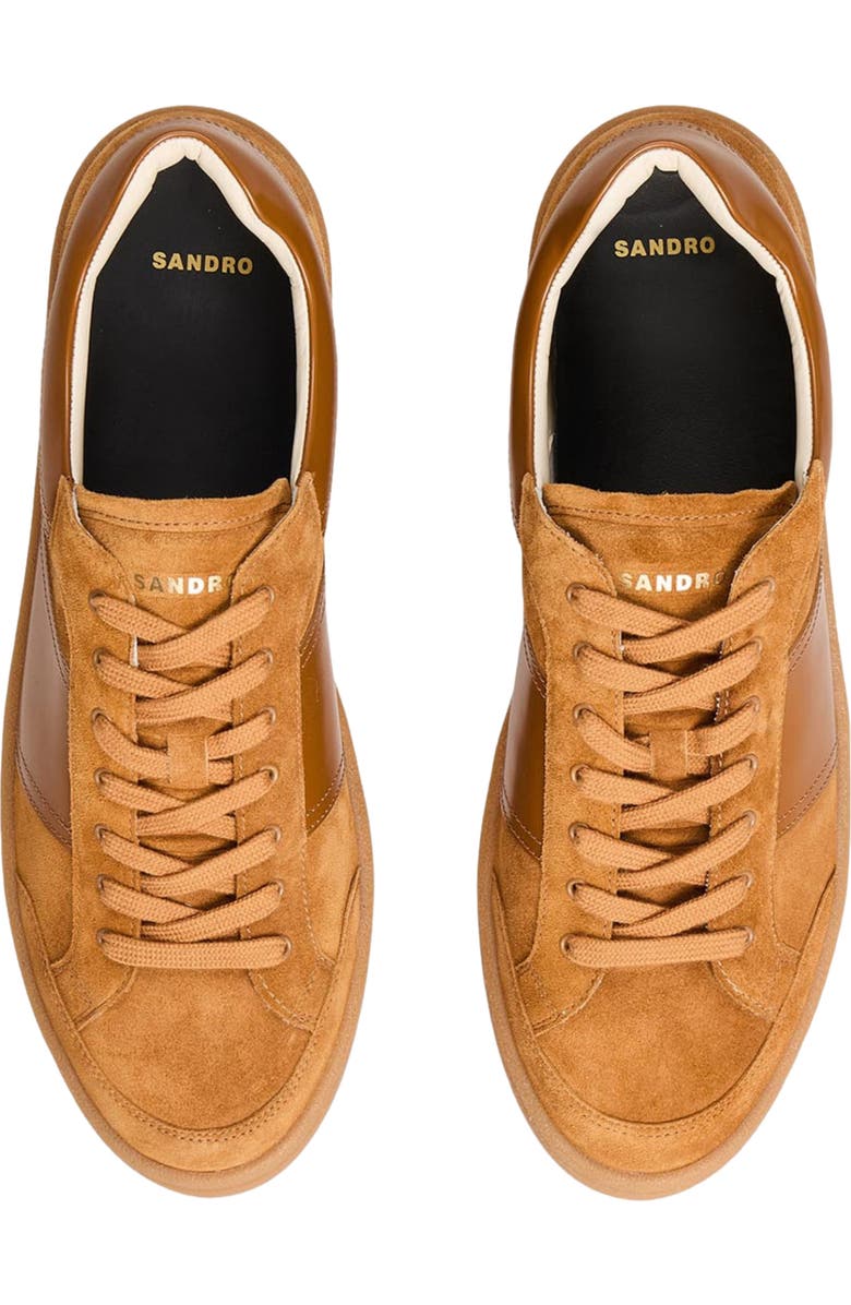 SANDRO Suede trainers, Alternate, color,
