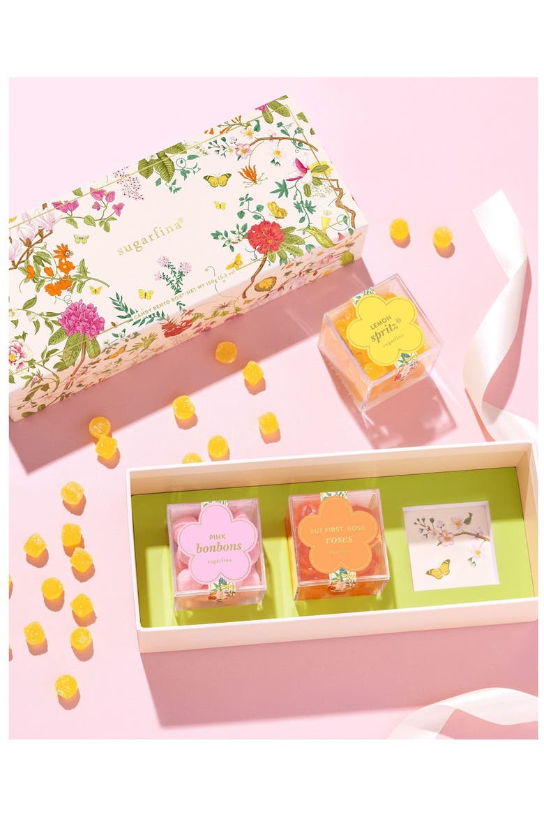 Garden Party 3-Piece Candy Cube Bento Box, Alternate, color, NO COLOR