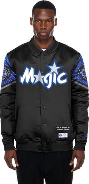 New Era Men's New Era Black Orlando Magic 2025/26 City Edition Full-Snap Satin Jacket