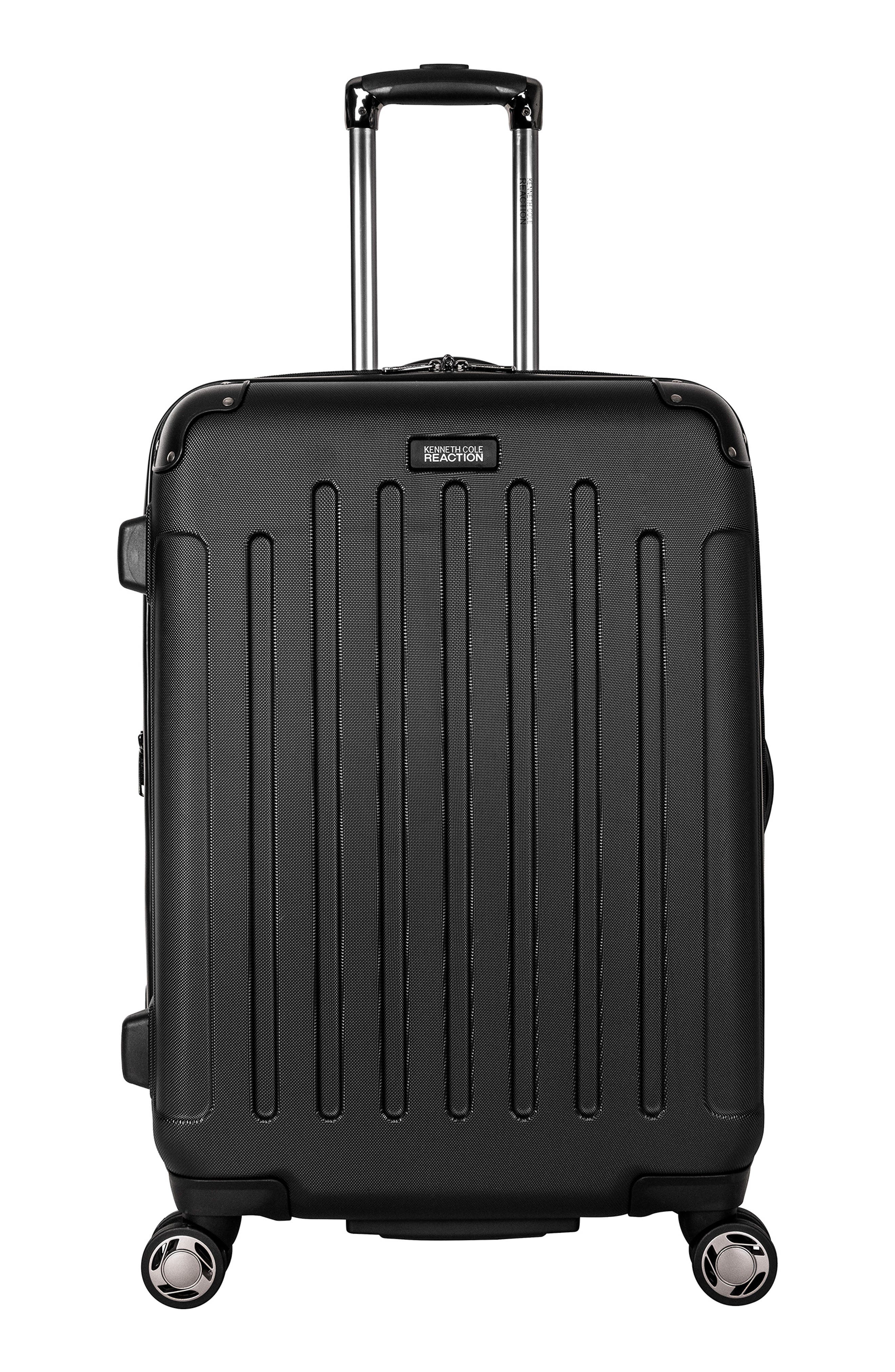 Kenneth Cole Reaction Renegade 24-Inch Lightweight Hardside Expandable Spinner Luggage, Main, color, Black