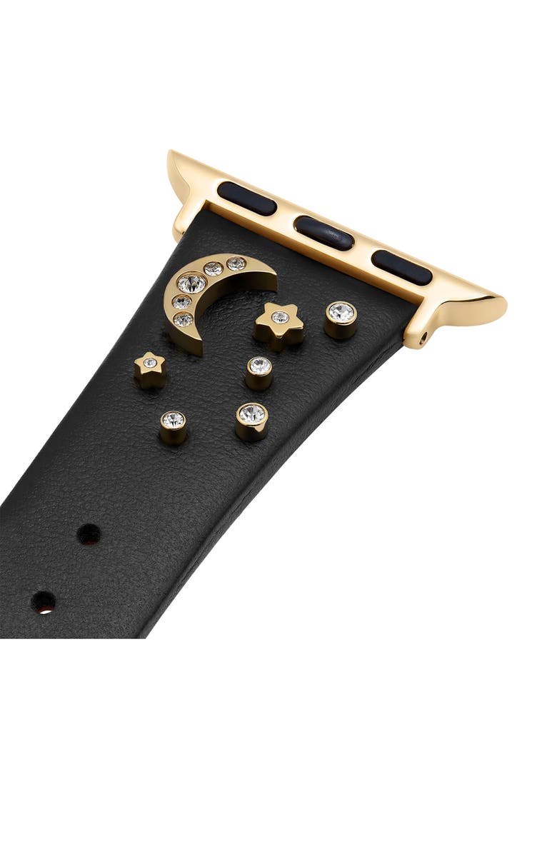 Olivia Burton Celestial Leather 20mm Apple Watch<sup>®</sup> Watchband, Alternate, color, 