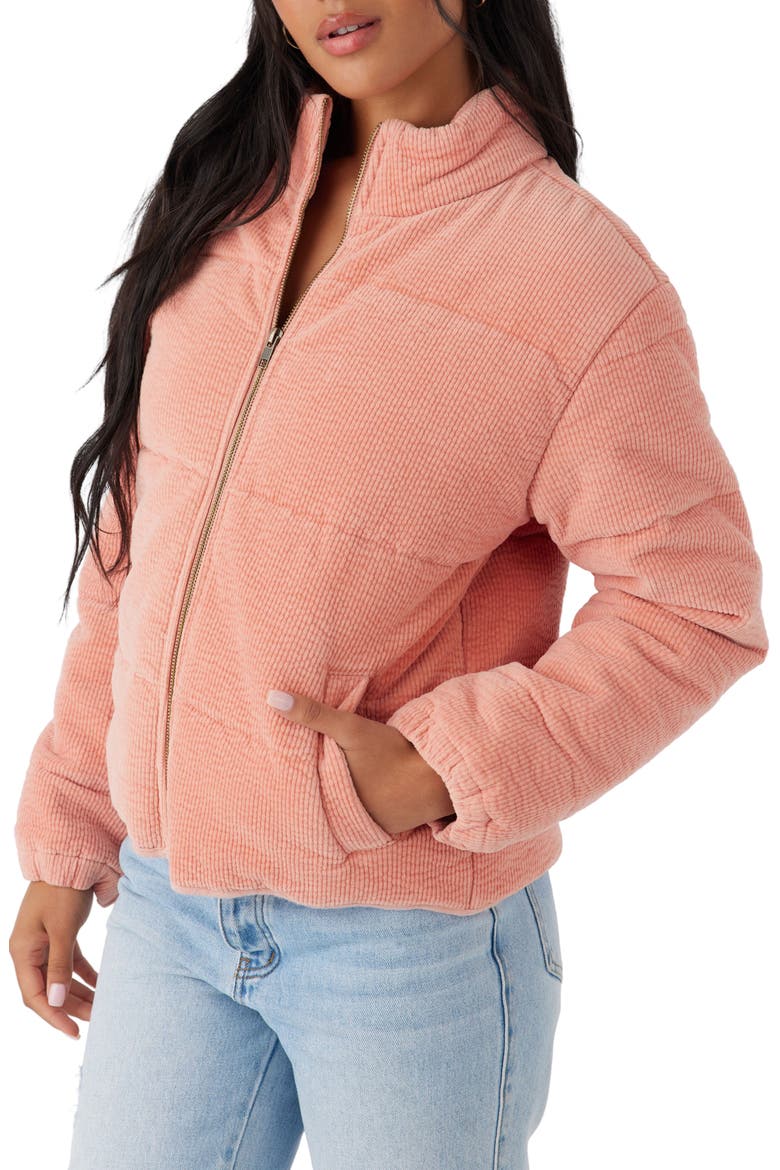 Novah Quilted Corduroy Jacket, Alternate, color, SUN RUST