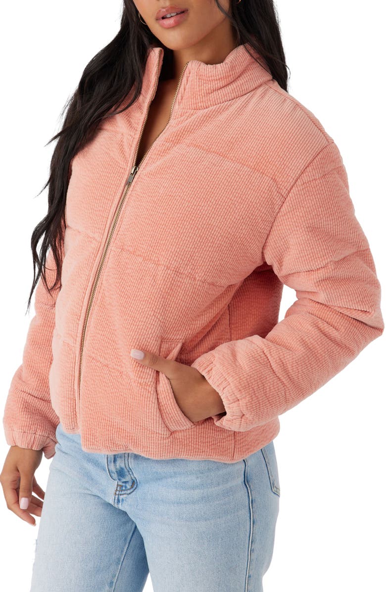 O'Neill Novah Quilted Corduroy Jacket, Alternate, color, Sun Rust