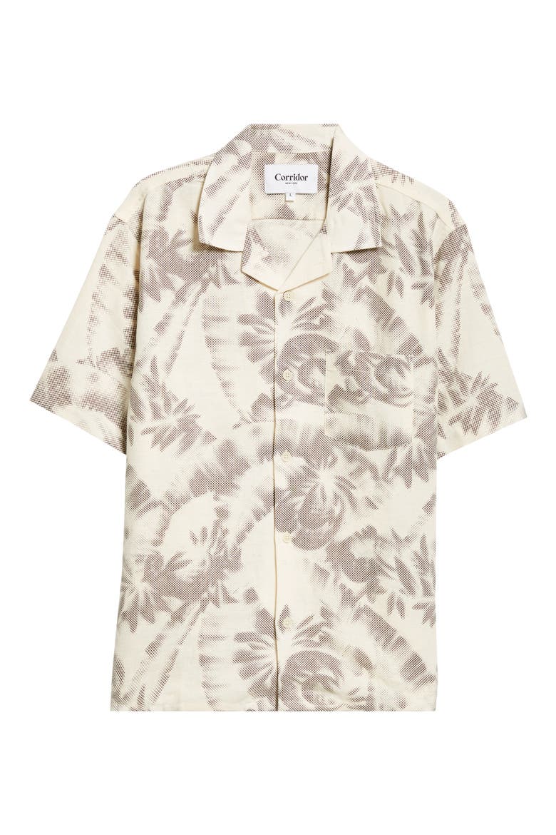 Day Palm Camp Shirt, Main, color, NATURAL