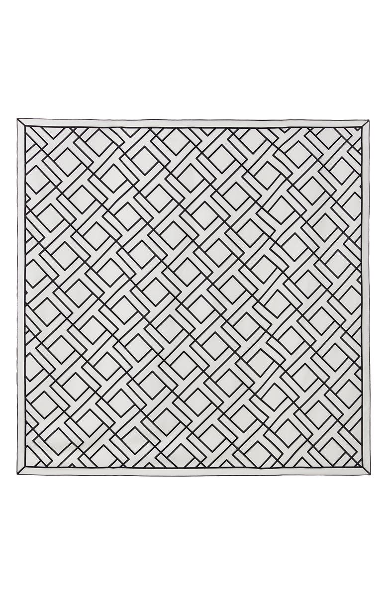 Lafayette 148 New York Icon Print Silk Scarf, Alternate, color,