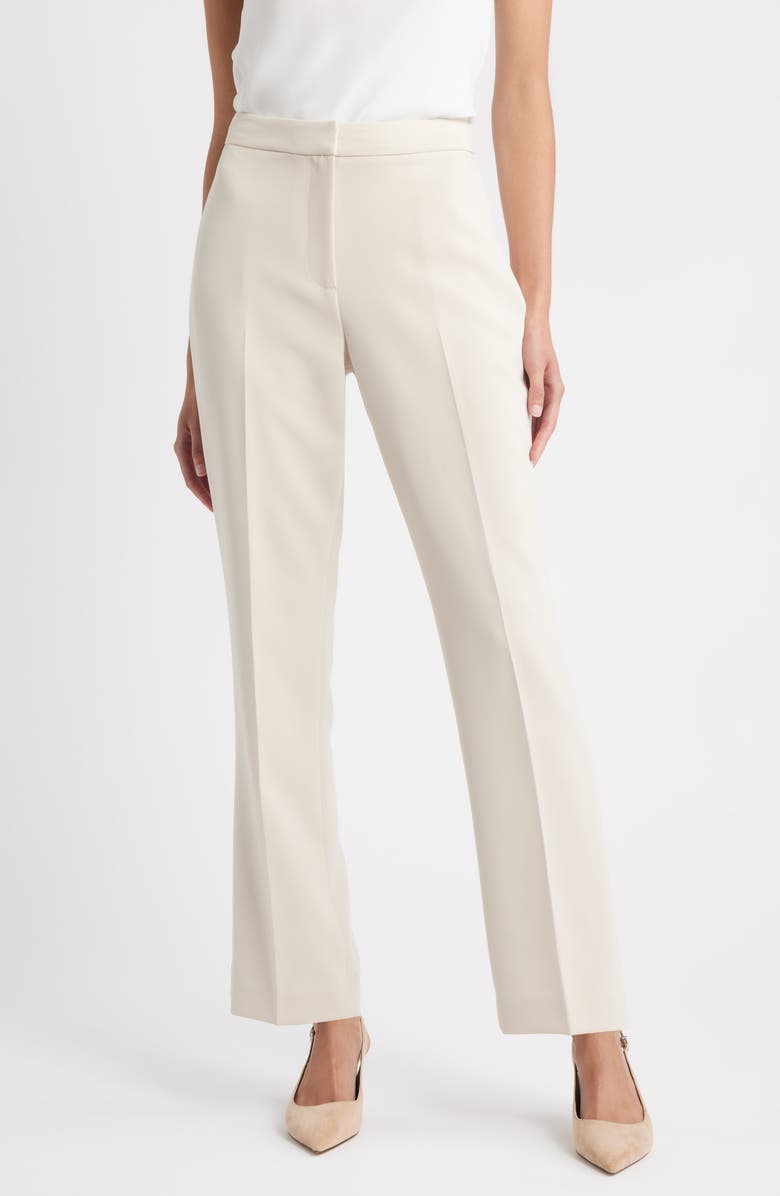 Elie Tahari The Ashton Bootcut Pants, Main, color, Gold Straw