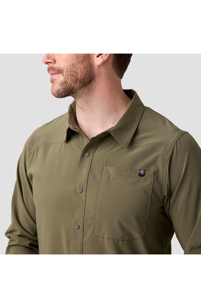 Backcountry Slickrock Long-Sleeve Button-Up Jersey - Men's, Alternate, color, Kalamata