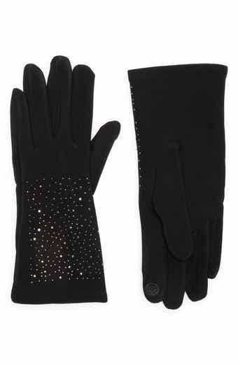 Nanette Lepore Scattered Rhinestone Gloves