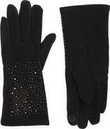 Nanette Lepore Scattered Rhinestone Gloves
