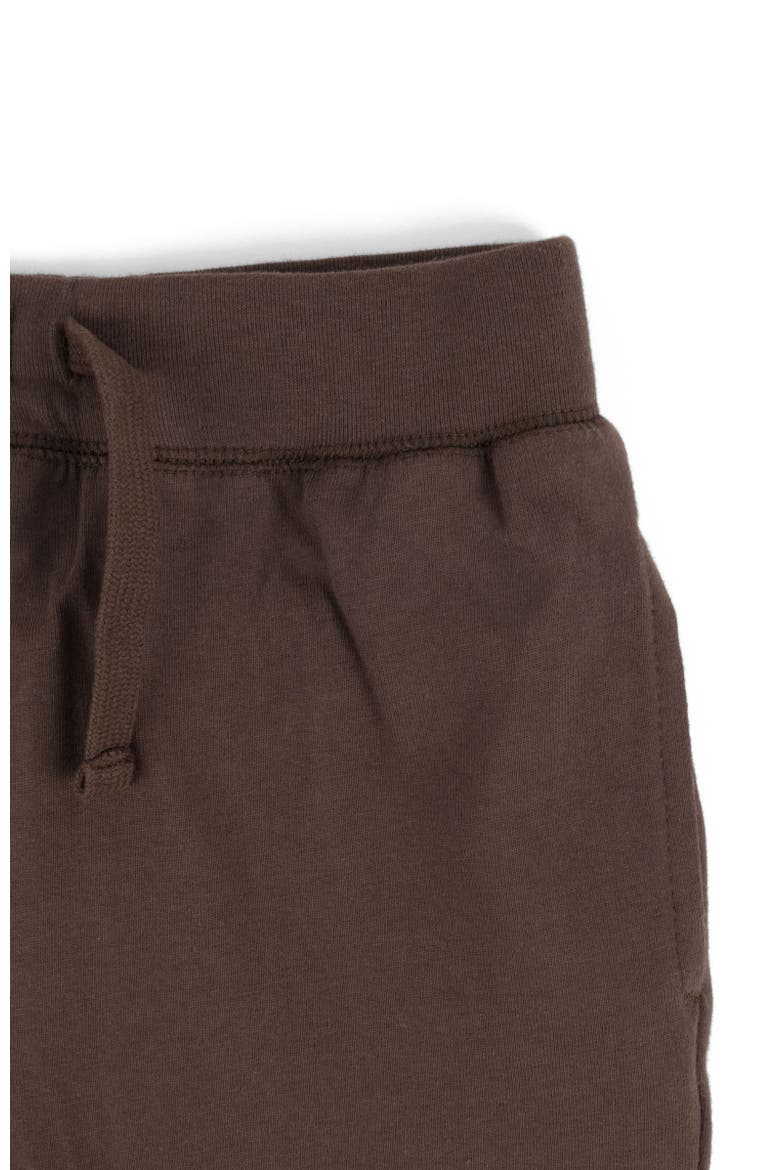 Kids 100% Cotton Lightweight Jogger Pants, Alternate, color, BROWN