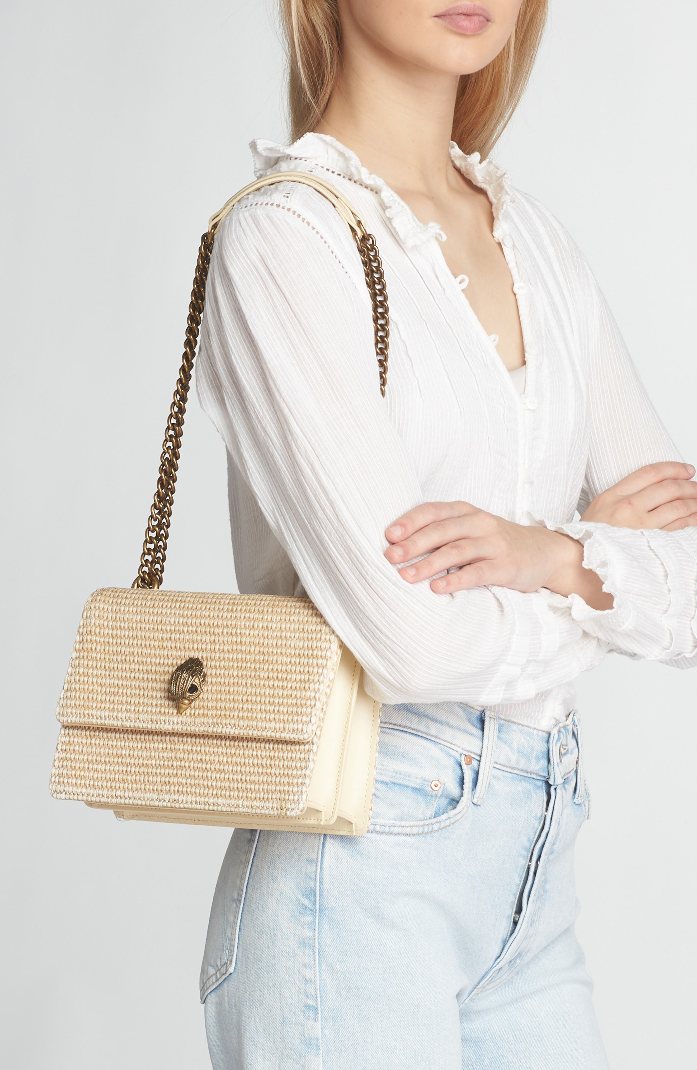 Shoreditch Woven Crossbody Bag, Alternate, color, DARK BEIGE