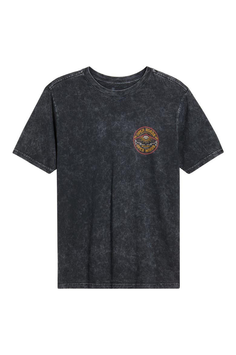 Open Roads Open Minds Graphic T-Shirt, Alternate, color, BLACK