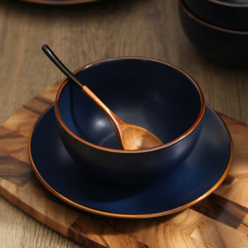Stone Lain Brasa Stoneware 32-piece Dinnerware Set In Blue
