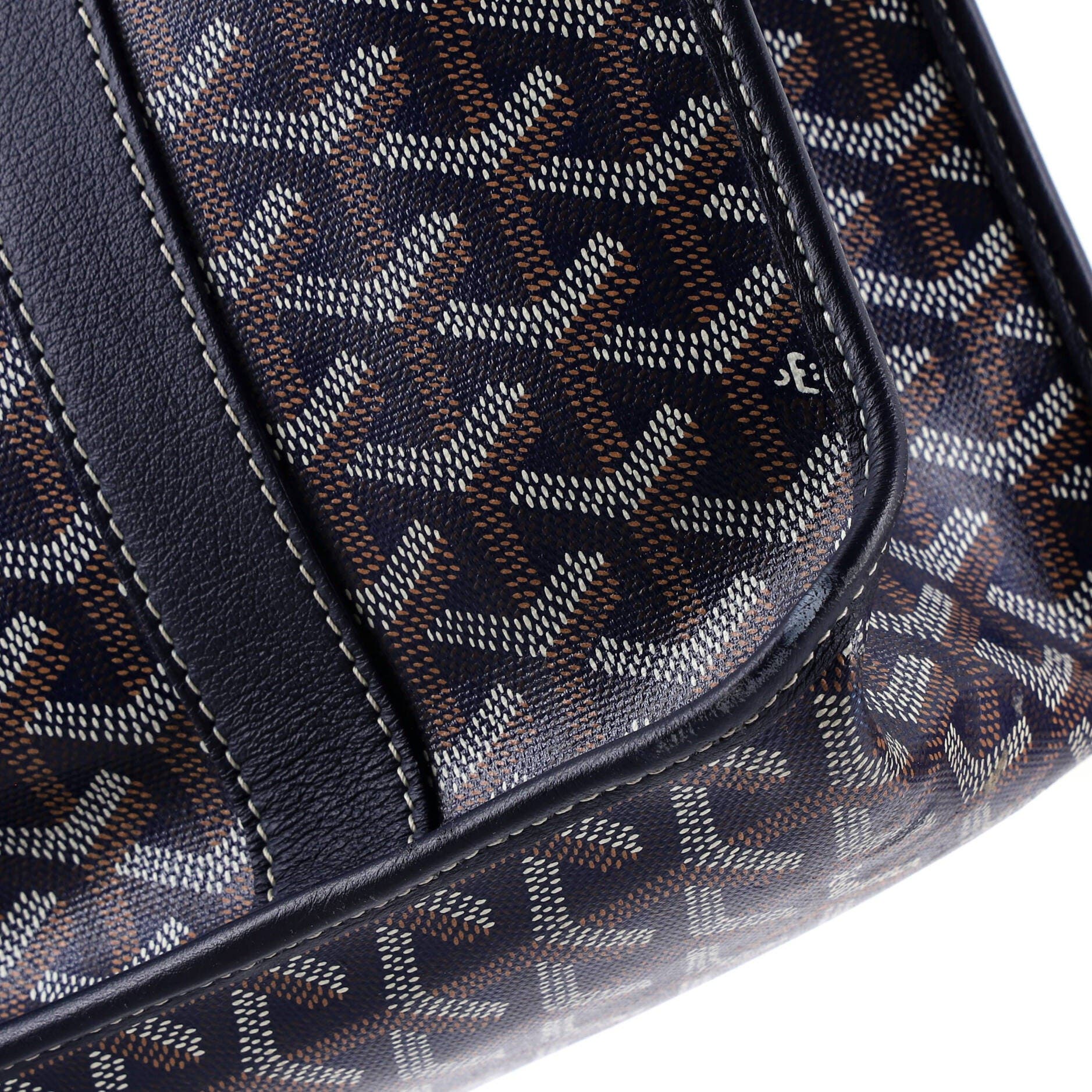 Pre-Owned Goyard Bourgogne Bag Coated Canvas, Alternate, color, Blue