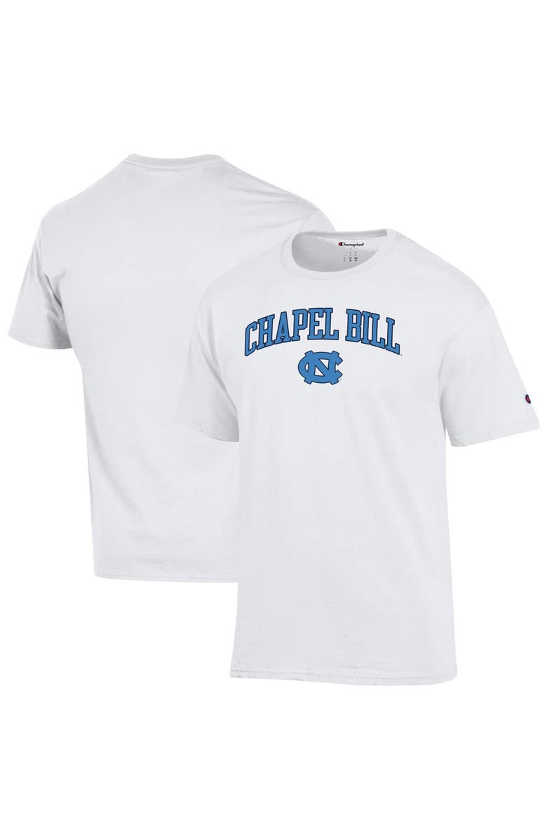 Champion Men's Champion White North Carolina Tar Heels Chapel Bill T-Shirt, Main, color, White