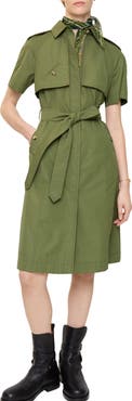 Burberry Cotton Poplin Trench Dress