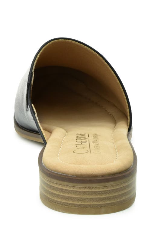 Catherine Catherine Malandrino Asymmetric Mule Flat In Black