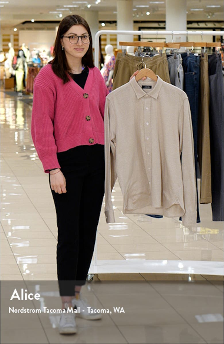 Star Dot Print Cotton Button-Up Shirt, sales video thumbnail