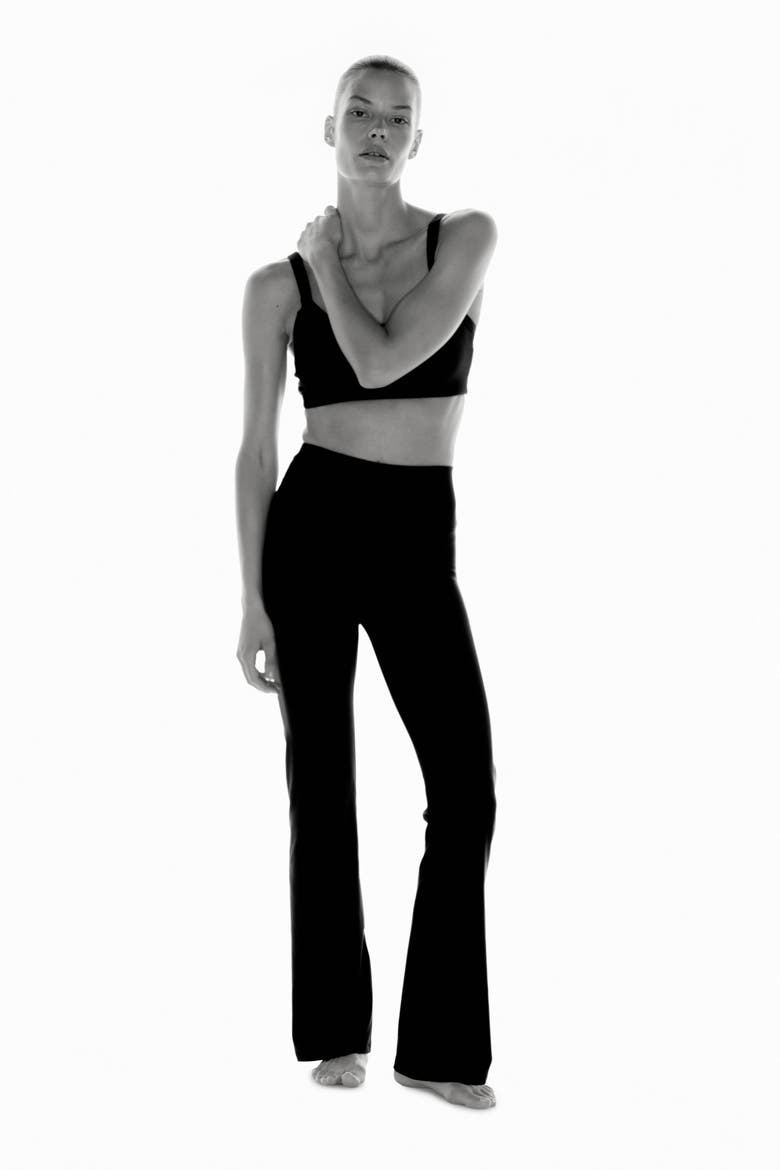 Flared Yoga Leggings With Softmove, Alternate, color, Black