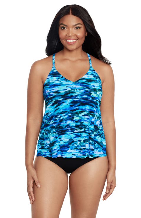 Bili Racerback Tankini Swimsuit Top
