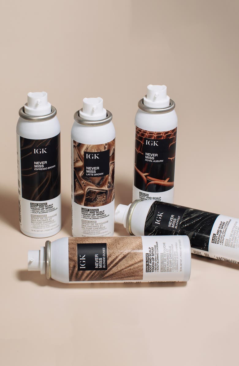 IGK Never Miss Root & Scalp Touch-Up Spray, Alternate, color, Black